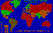 Epidemic! for IBM PC/Compatibles - Infection has spread to region 10!