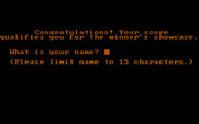 Fowl Play for IBM PC/Compatibles - Game over; enter your name into the high score table.
