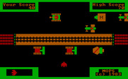 Fowl Play for IBM PC/Compatibles - Game start; don't get run over.