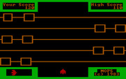 Fowl Play for IBM PC/Compatibles - Need to use the boxes to cross in this stage of the game.