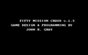 50 Mission Crush for IBM PC/Compatibles - Title screen.