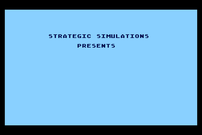 50 Mission Crush Atari 8-bit Screenshot: SSI presents...