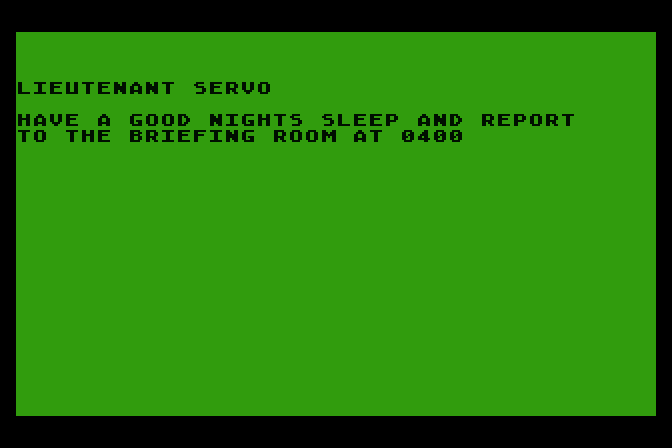 50 Mission Crush Atari 8-bit Screenshot: Get ready to begin!
