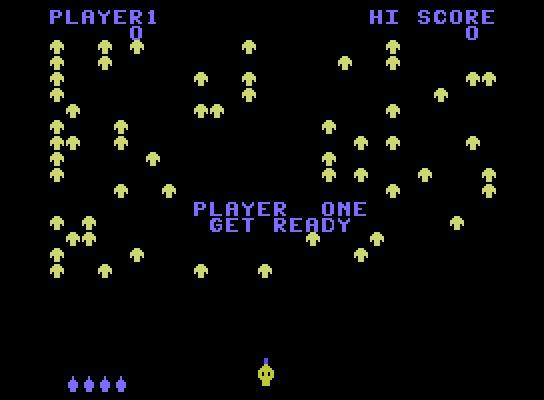 Centipede ColecoVision Screenshot: Ready player one?