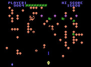 Centipede for ColecoVision - The scorpion poisons any mushrooms it touches.