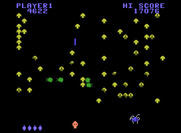 Centipede for ColecoVision - Only a few centipede segments left...