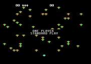 Centipede for Atari 5200 - Select game options...