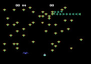 Centipede for Atari 5200 - Game start...here comes the centipede!