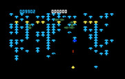 Centipede for Intellivision - The yellow mushrooms are the ones that have been poisoned...
