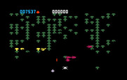 Centipede for Intellivision - The scorpion poisons some mushrooms...