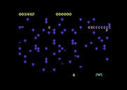 Centipede for Commodore 64 - Each level has a different color...