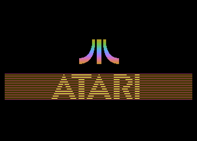 Centipede Atari 7800 Screenshot: Atari logo.