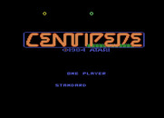 Centipede for Atari 7800 - Title screen and game options.
