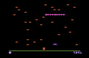 Centipede for Atari 2600 - Game start.