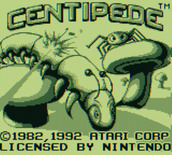 Centipede for Game Boy - Title screen.