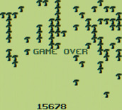 Centipede for Game Boy - Game over.