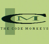 Centipede for Game Boy - The Code Monkeys logo screen.