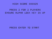 Centipede for TI-99/4A - Game options.