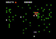Centipede for Apple II - 600 points for shooting the spider...