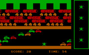Hopper for IBM PC/Compatibles - The frog carefully crosses the road...