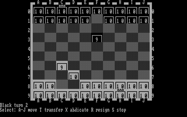 Force 400 IBM PC/Compatibles Screenshot: A few moves in...