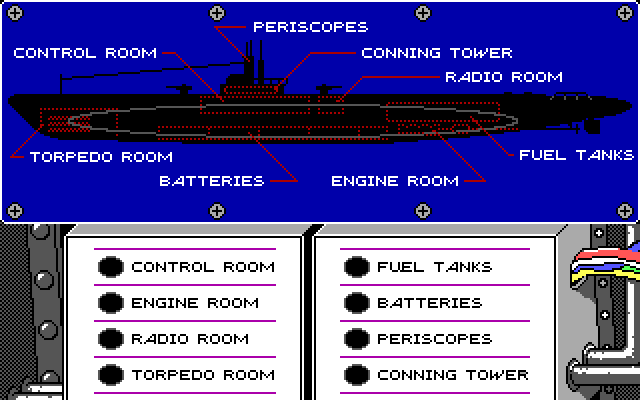 GATO IBM PC/Compatibles Screenshot: So far no damage on this mission...