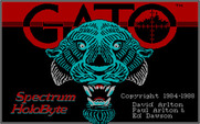 GATO for IBM PC/Compatibles - Title screen.