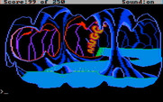 Space Quest II: Chapter II - Vohaul's Revenge for IBM PC/Compatibles - Fell over a waterfall...oops.