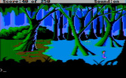 Space Quest II: Chapter II - Vohaul's Revenge for IBM PC/Compatibles - Entering the swamp...be careful!