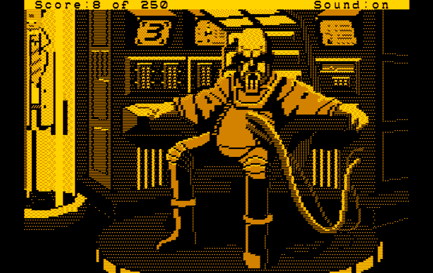 Space Quest II: Chapter II - Vohaul's Revenge IBM PC/Compatibles Screenshot: It's Vohaul!