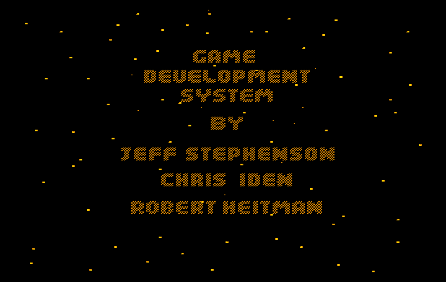 Space Quest II: Chapter II - Vohaul's Revenge IBM PC/Compatibles Screenshot: One of several credits screens.