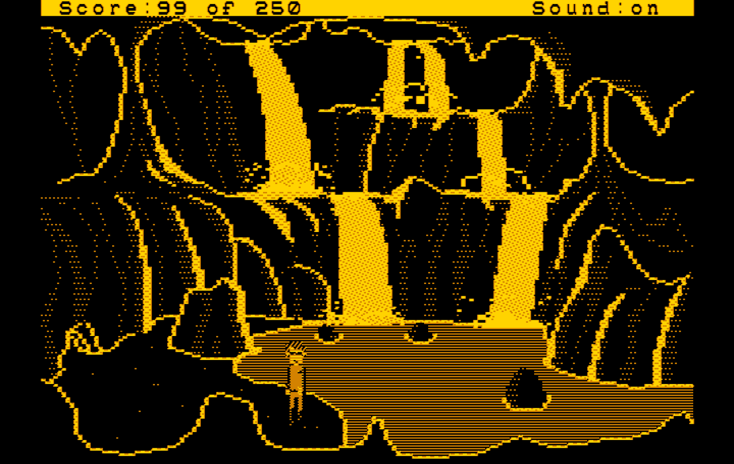 Space Quest II: Chapter II - Vohaul's Revenge IBM PC/Compatibles Screenshot: Must be time to swim again!