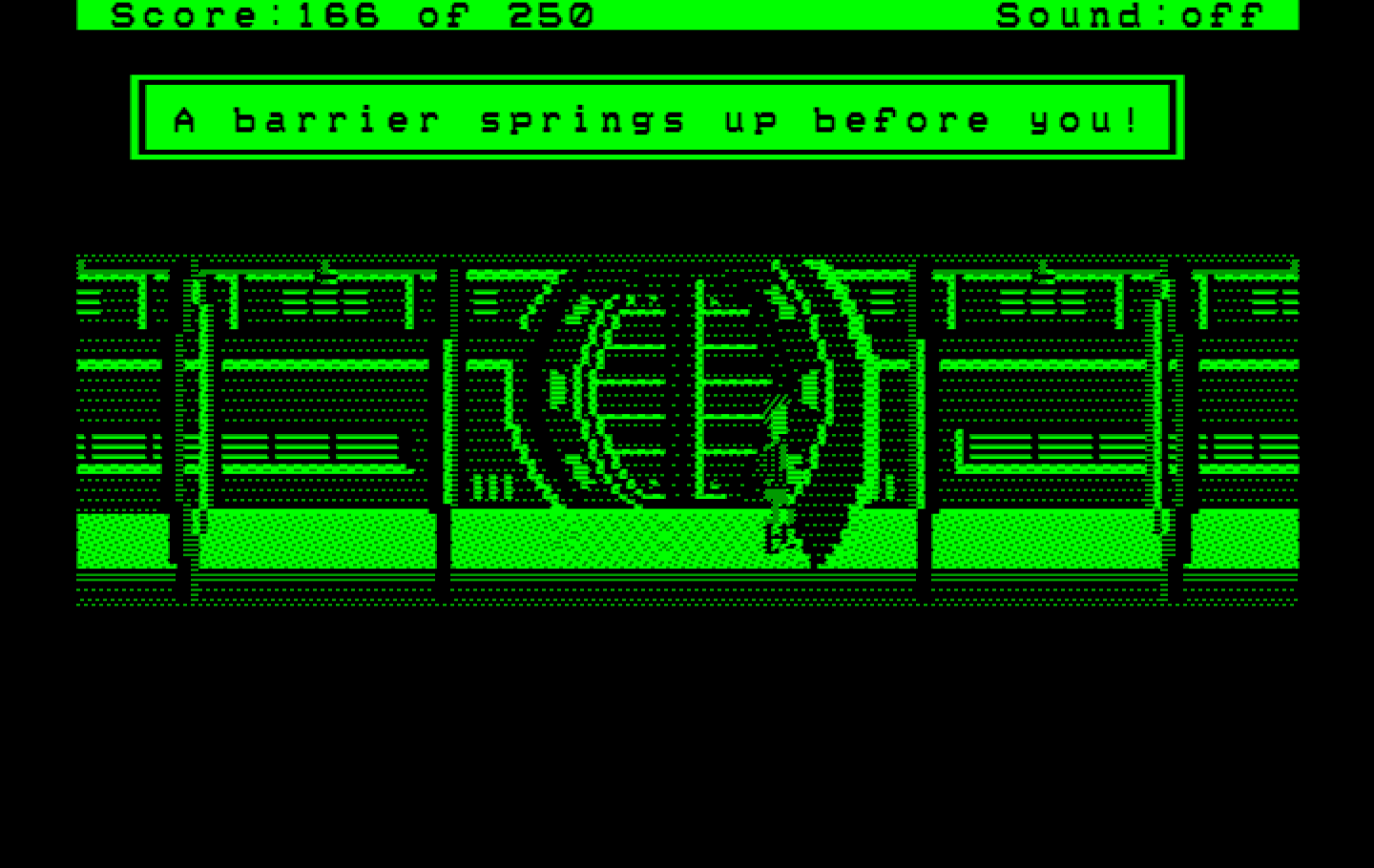 Space Quest II: Chapter II - Vohaul's Revenge IBM PC/Compatibles Screenshot: Uh oh, this can't be good! A trap?