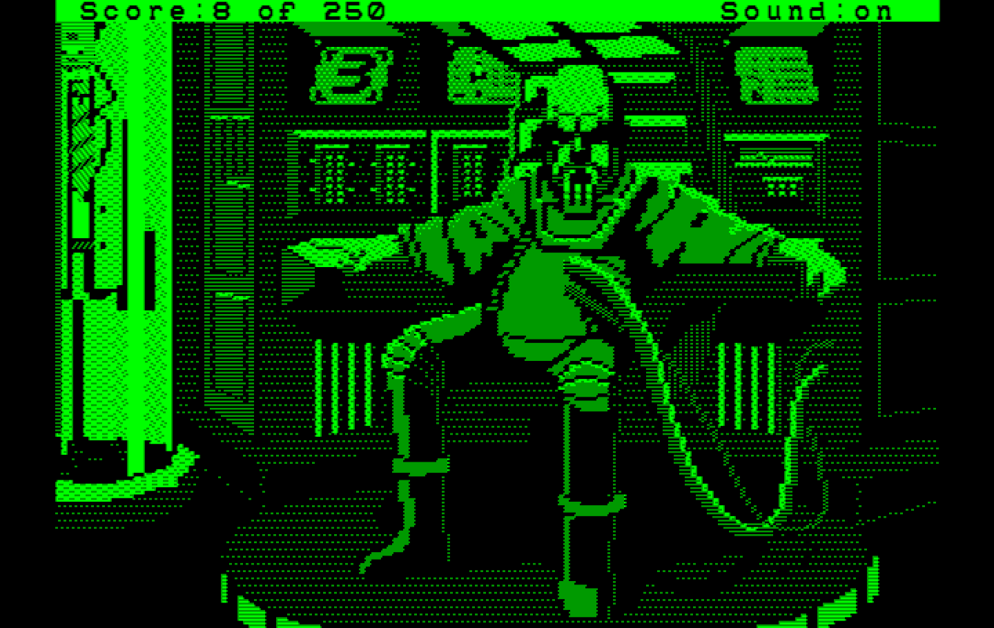 Space Quest II: Chapter II - Vohaul's Revenge IBM PC/Compatibles Screenshot: It's Vohaul!