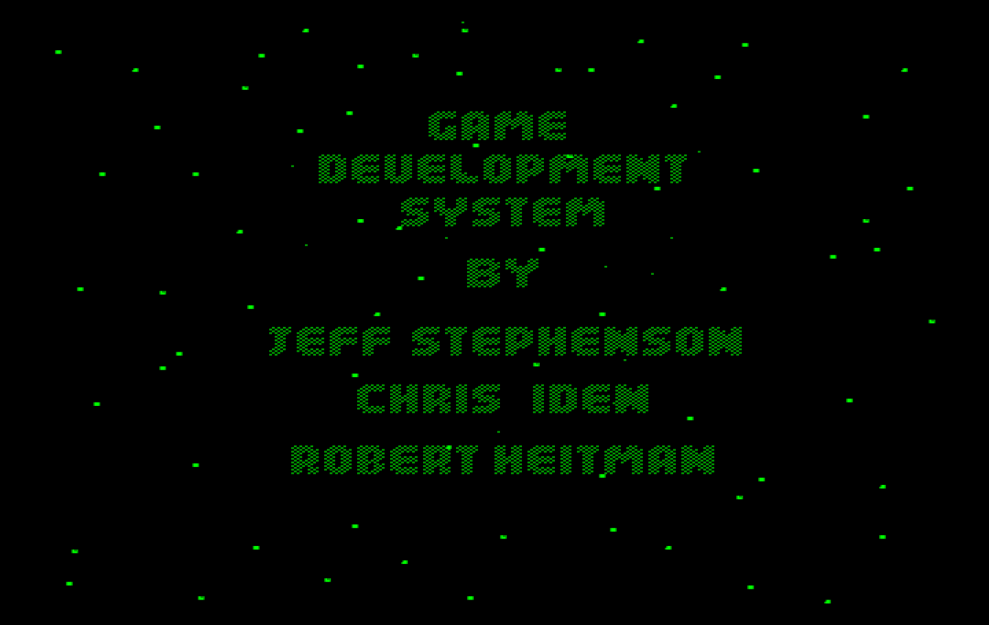 Space Quest II: Chapter II - Vohaul's Revenge IBM PC/Compatibles Screenshot: One of several credits screens.