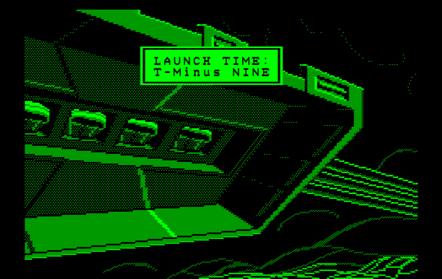 Space Quest II: Chapter II - Vohaul's Revenge IBM PC/Compatibles Screenshot: Escaping...