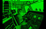 Space Quest II: Chapter II - Vohaul's Revenge for IBM PC/Compatibles - Roger prepares to pilot a ship...