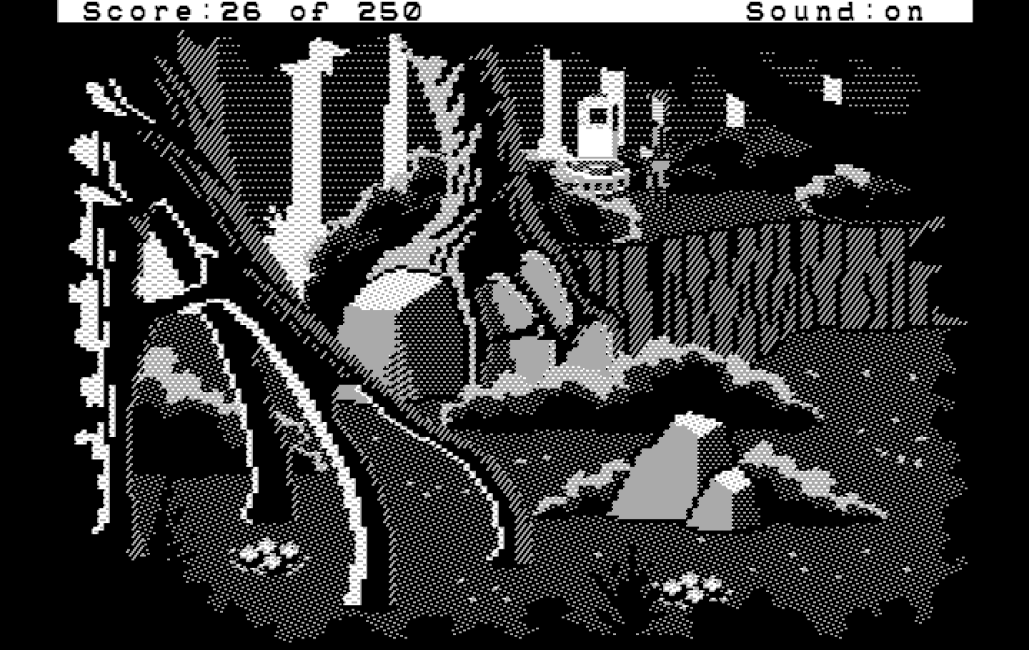 Space Quest II: Chapter II - Vohaul's Revenge IBM PC/Compatibles Screenshot: Here's a mailbox in case you need to mail something...