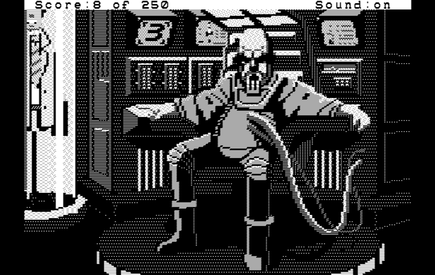 Space Quest II: Chapter II - Vohaul's Revenge IBM PC/Compatibles Screenshot: It's Vohaul!