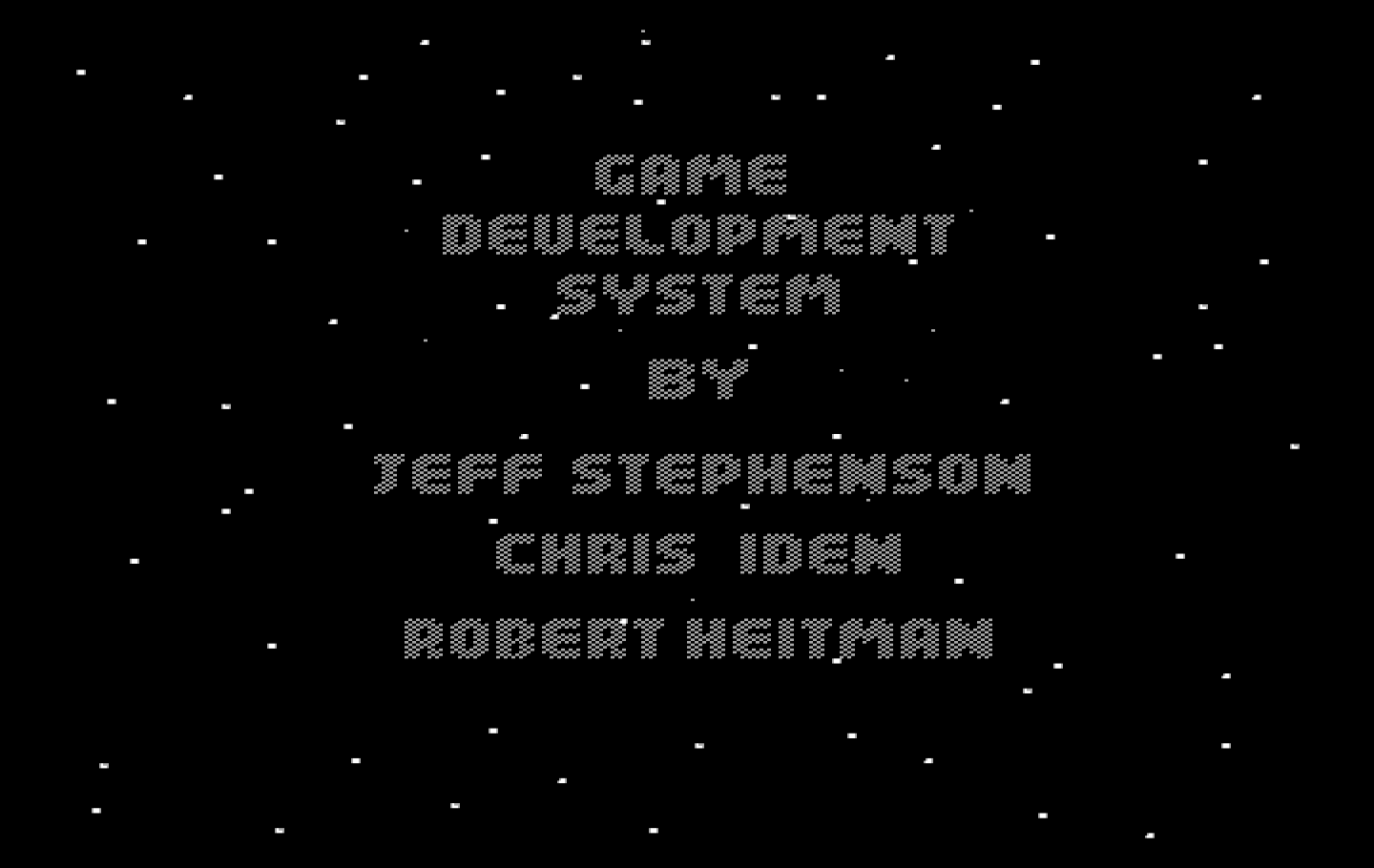 Space Quest II: Chapter II - Vohaul's Revenge IBM PC/Compatibles Screenshot: One of several credits screens.