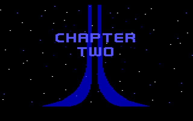 Space Quest II: Chapter II - Vohaul's Revenge IBM PC/Compatibles Screenshot: Title screen - part 2.