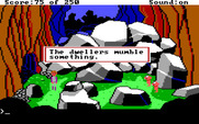 Space Quest II: Chapter II - Vohaul's Revenge for IBM PC/Compatibles - The dwellers mumble something...