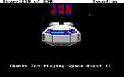 Space Quest II: Chapter II - Vohaul's Revenge for IBM PC/Compatibles - The end...for now.