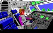 Space Quest II: Chapter II - Vohaul's Revenge for IBM PC/Compatibles - Roger finds an escape pod.
