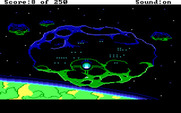Space Quest II: Chapter II - Vohaul's Revenge for IBM PC/Compatibles - Roger is escorted away from Vohauls asteroid.