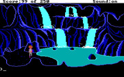 Space Quest II: Chapter II - Vohaul's Revenge for IBM PC/Compatibles - A few waterfalls here...looks like it's time to swim again!
