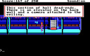 Space Quest II: Chapter II - Vohaul's Revenge for IBM PC/Compatibles - A hallway like many others...