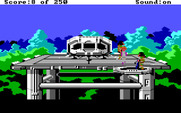 Space Quest II: Chapter II - Vohaul's Revenge for IBM PC/Compatibles - Roger is in custody of some apes.
