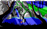 Space Quest II: Chapter II - Vohaul's Revenge for IBM PC/Compatibles - At the bottom of a waterfall...
