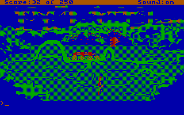 Space Quest II: Chapter II - Vohaul's Revenge IBM PC/Compatibles Screenshot: Avoid this root monster...